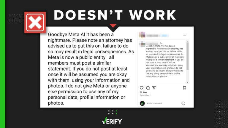 No, posting ‘Goodbye Meta AI’ message won’t protect your data