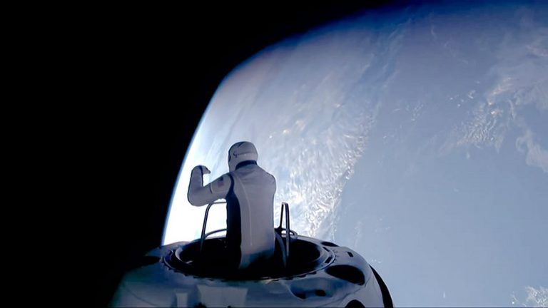 First Spacewalk Performed by Private Citizen Proves Smaller Flexible Spacesuit Is Winning Design for Polaris Dawn