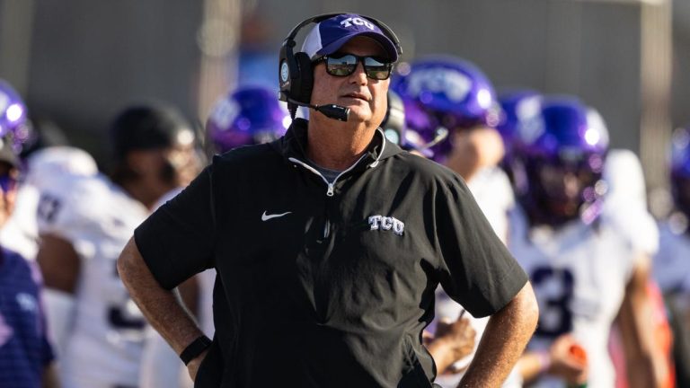 TCU coach Sonny Dykes ejected after 2 unsportsmanlike conduct penalties against SMU, his former team