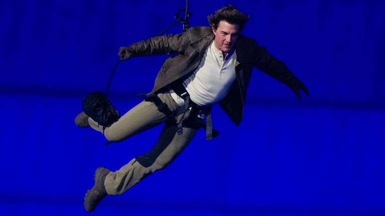 How much did Tom Cruise get paid for his death-defying stunts at the Paris Olympics?