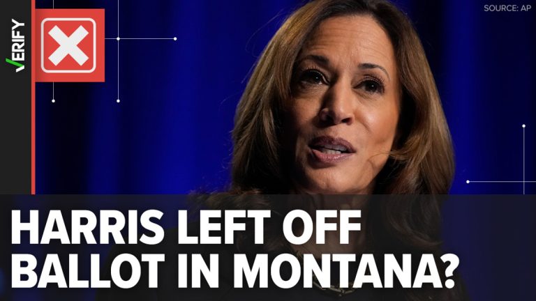 No, Montana did not leave Kamala Harris off the ballot