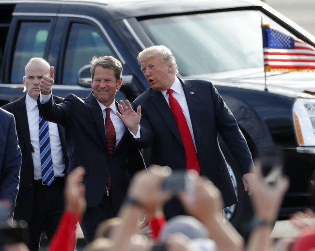 Trump and Kemp Appearing Together for Georgia Hurricane Briefing Is Dems’ Worst Nightmare