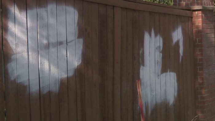 ‘I was shocked and broken’: Racial slurs painted on woman’s property has them fearing for their safety