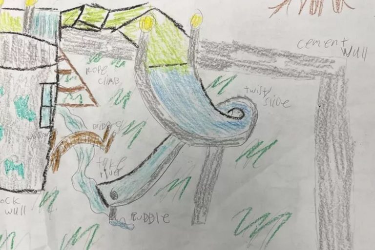 Girl Submits a Drawing to Upgrade Playground for Little Kids–And the City Hall Built It