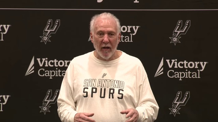 Coach Popovich prepares for 29th season with Spurs, welcomes NBA veterans to San Antonio