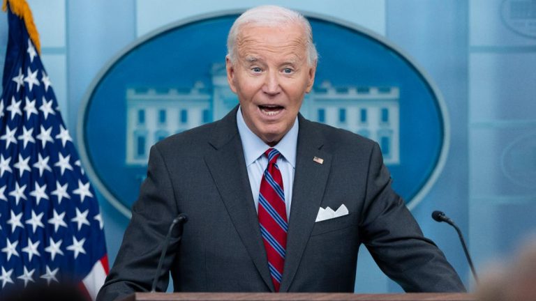 Joe Biden talks to media at press briefing (FULL VIDEO)