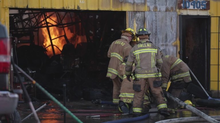 Massive plume of smoke erupts from fire near Love Field