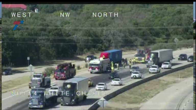 Crash and fuel spill shuts down Texas 114 ramp in Southlake area