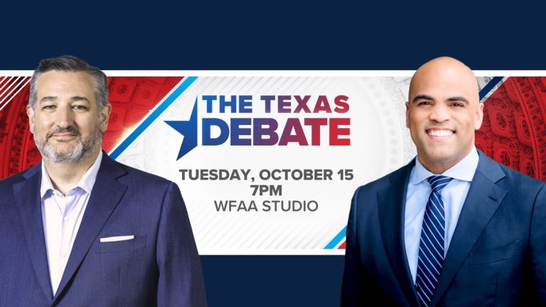 WFAA is hosting The Texas Debate on Tuesday, October 15 at 7 p.m.