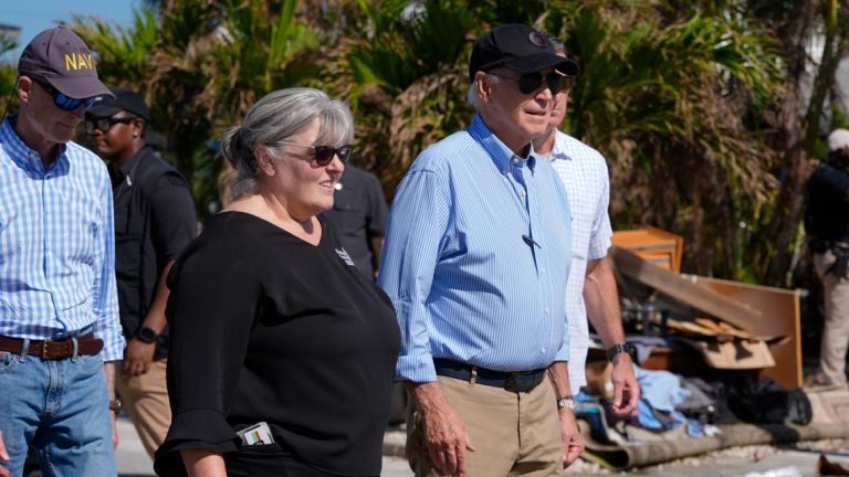 Biden is surveying Hurricane Milton damage in Florida. Harris is going to church in North Carolina