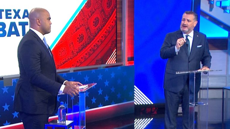 Ted Cruz, Colin Allred answer questions about border security during debate