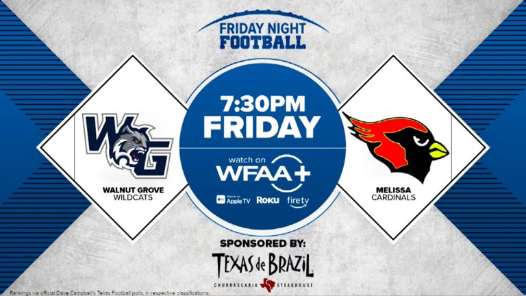 Upstart program Walnut Grove and perennial power Melissa square off in pivotal game on WFAA’s Friday Night Football