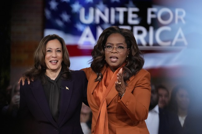 WATCH: Oprah Gets Cornered by Reporter and Asked About Her Million Dollar Payday From Kamala