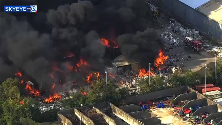 Large fire burning in northwest Houston off Bingle Road near Highway 290