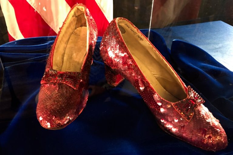 Original pair of Judy Garland’s ruby slippers on auction in Texas after nearly 20 years