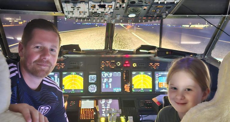 Dad Who Wanted to be a Pilot Builds Incredible Real-Life Simulator at Home–Now his Daughter’s Obsessed (Watch)