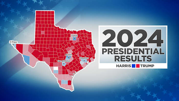 What happened in the 2024 presidential election in San Antonio area, Texas and beyond