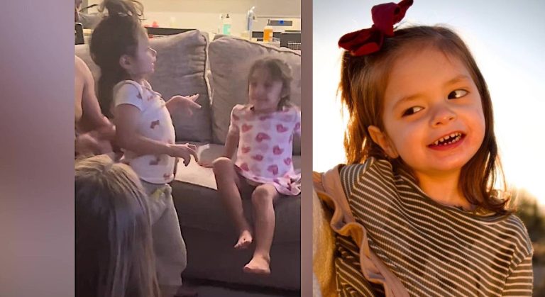 4-Year-old Girl Told She’d ‘Never Walk’ takes Her First Steps–With Sisters Screaming as They Shoot Video