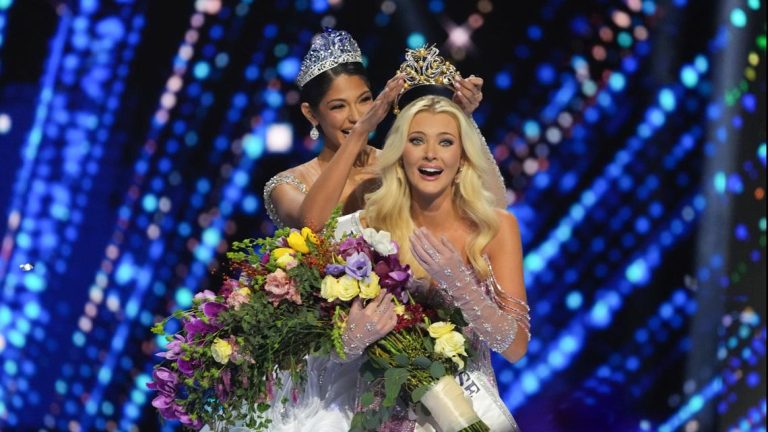 Victoria Kjær Theilvig of Denmark is crowned the 73rd Miss Universe