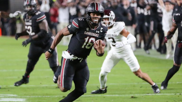 South Carolina runs over No. 10 Texas A&M 44-20 to finally beat an elite SEC team