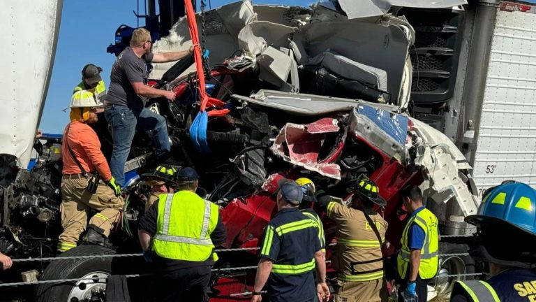 Major vehicle crash involving 3 18-wheelers on I-20 near Terrell