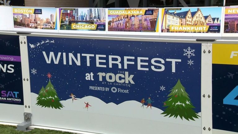 The Rock at La Cantera’s ‘Winterfest’ features unique synthetic outdoor ice-skating rink