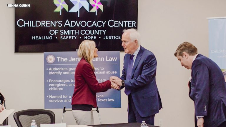 Child abuse survivor Jenna Quinn praises bill on President Biden’s desk with her name on it