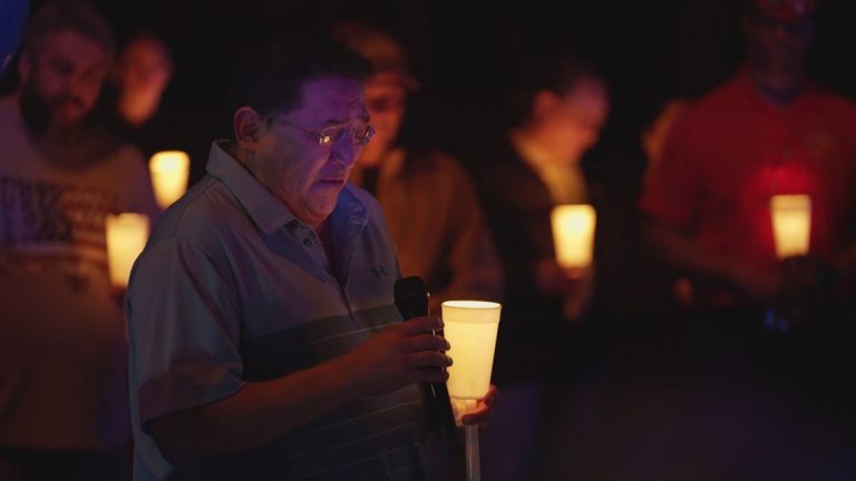 Memorial held for fallen Texas police officer in his hometown