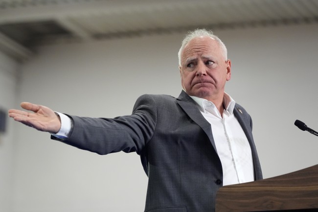 Tim Walz Returns and Promptly Gets Destroyed for Insane Post