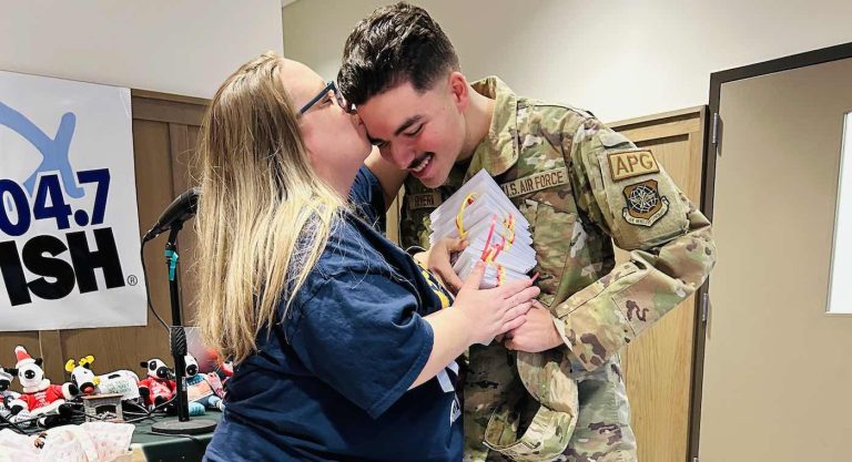 After Wishing for Christmas Cards to Be Sent to Her Military Son, Mom Gets Surprise Reunion On the Air (WATCH)