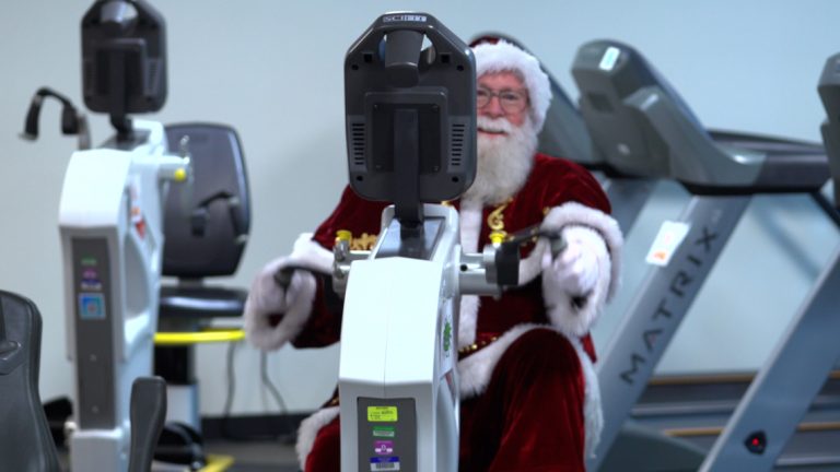 After two heart attacks, Santa’s cardiac rehab is getting him back in the sleigh