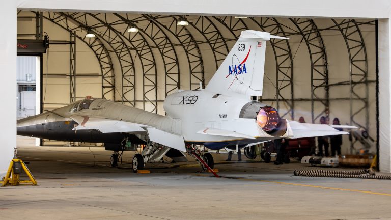 NASA Runs X-59 Engine in Maximum Afterburner