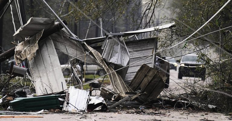 Two dead as tornadoes touch down in Texas and Mississippi