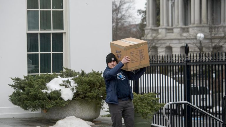 What is moving day like at the White House?