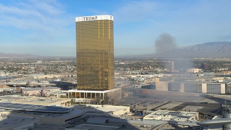 Video shows aftermath of Tesla Cybertruck explosion in Las Vegas