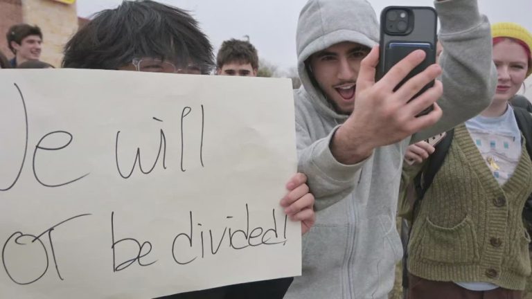 Students protest as a North Texas school district considers splitting