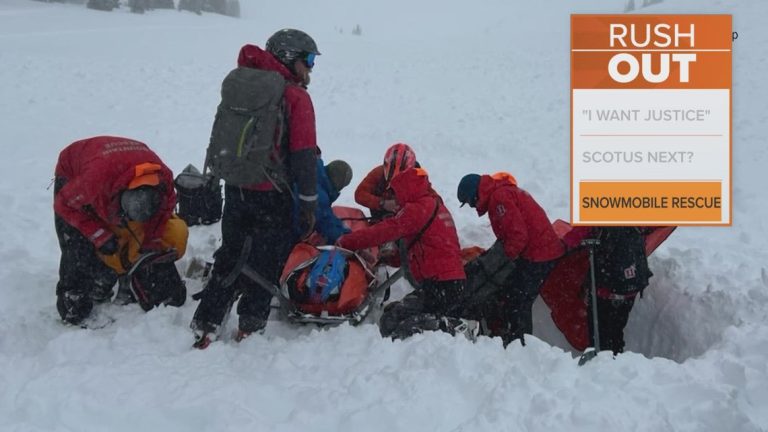 Man saved from an avalanche in Colorado