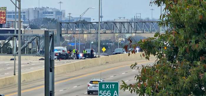 Traffic congestion clears after crash on I-10 at West Avenue