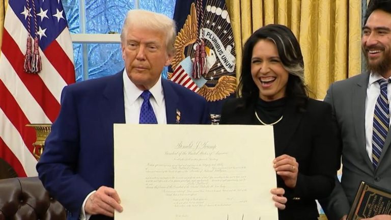 Tulsi Gabbard sworn into office by President Trump (Feb. 12, 2025)