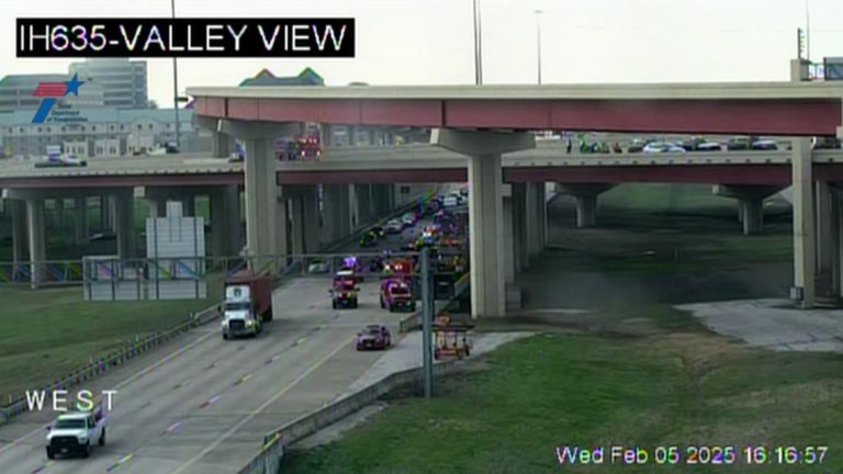 Multiple lanes of I-635 and SH 161 closed in Irving following deadly crash, police say