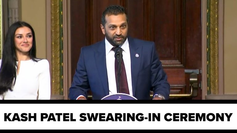 Kash Patel full swearing-in ceremony as FBI director