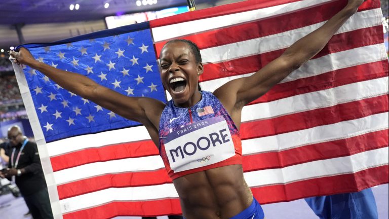 Olympic Bronze-medalist Jasmine Moore talks making history in Paris