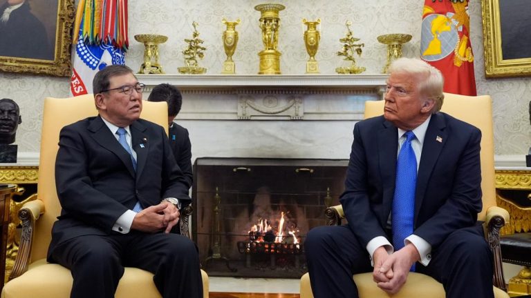 Japan’s Prime Minister makes whirlwind Washington trip to try to forge a personal connection with Trump