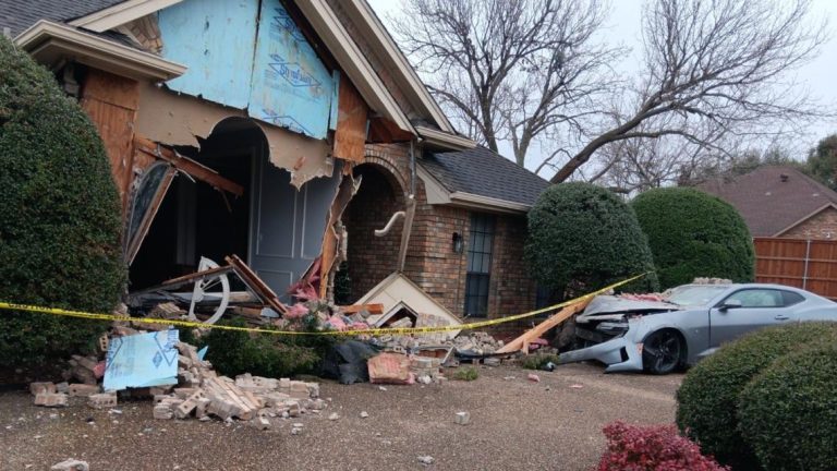 Car crashes into Mesquite veteran’s home, narrowly missing tenant