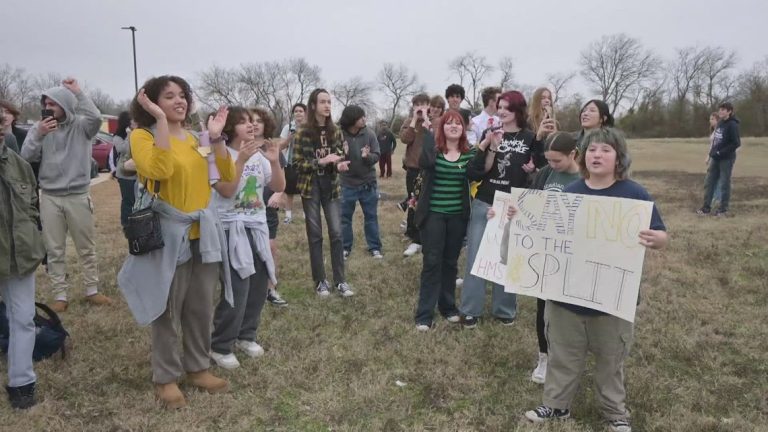 Keller ISD students unite in protest against proposal to split district