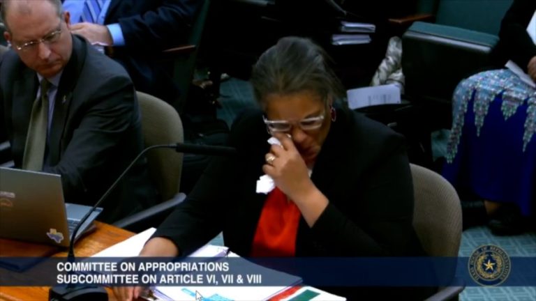 Tense moment in Texas House committee over DEI policies leaves agency head in tears